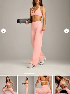 Oner Active Straight Leg Pants Small Petite and Halter Neck Bralette Small